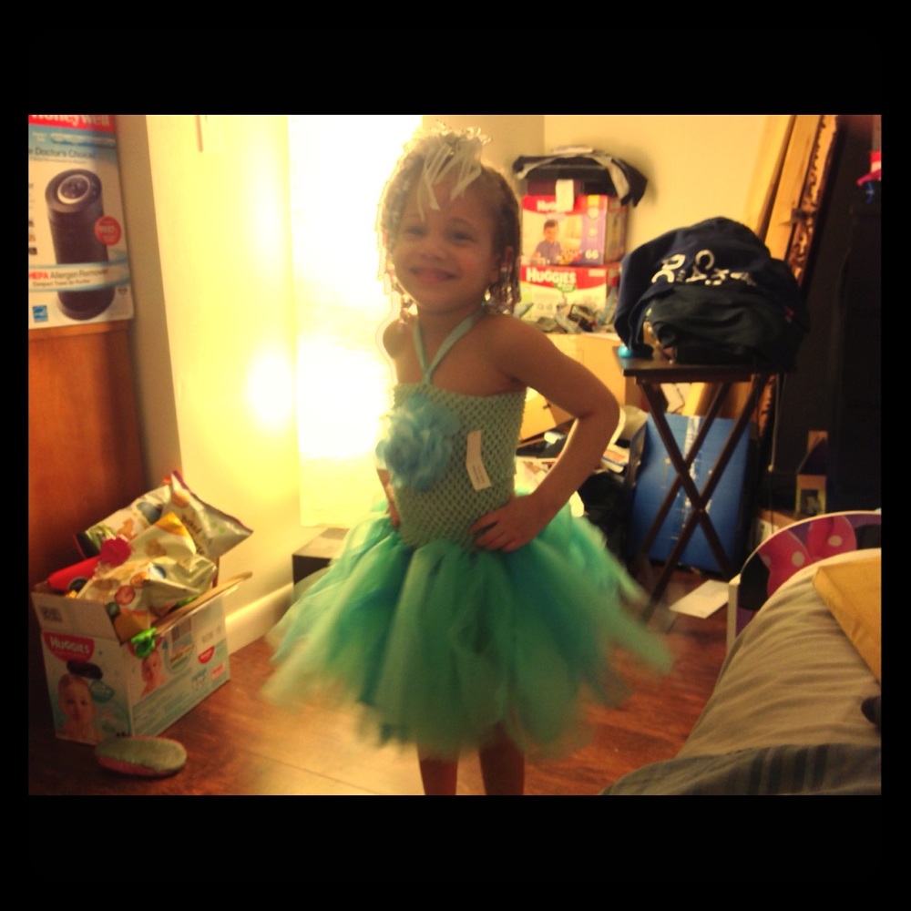 Toddler poof sundress.